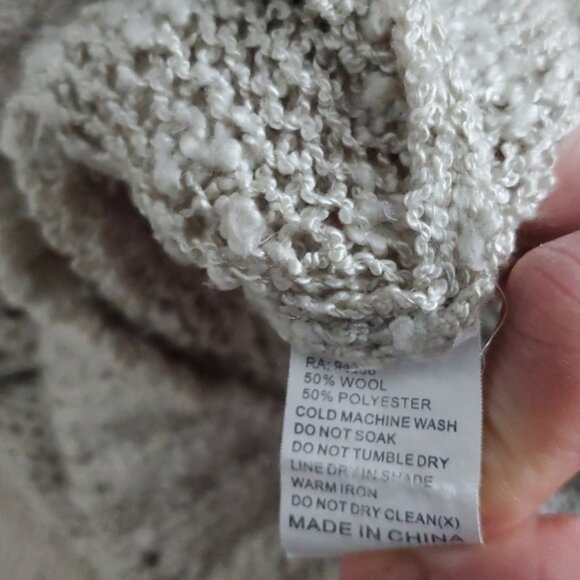 YDE Soft Non-itch Honeycomb Knit Boatneck Wool Blend Sweater - Picture 15 of 15